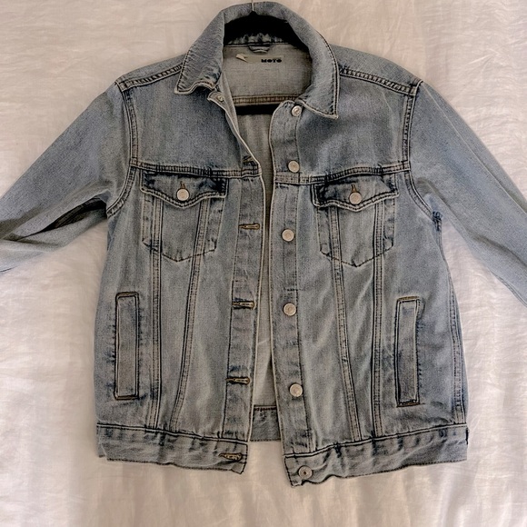 Topshop Moto Denim Jacket - Picture 1 of 1